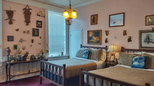 Murder Mystery-Room 17- The Owl Room Double Full Beds
